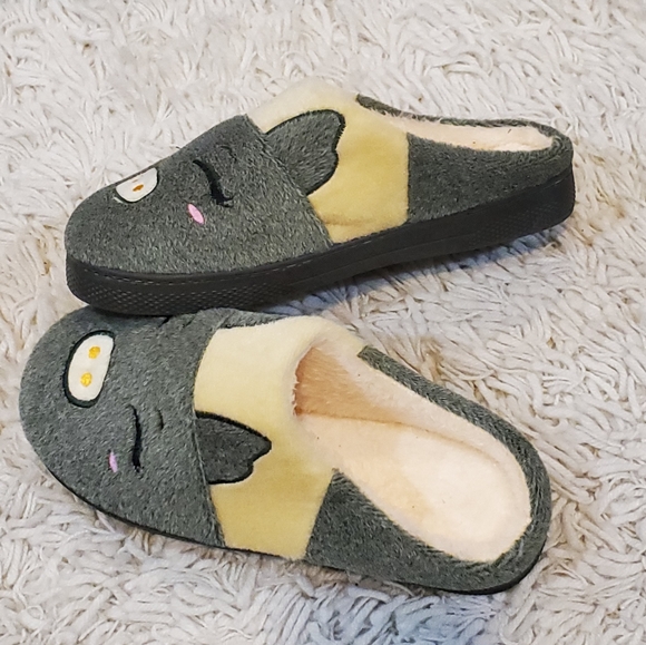 Plush furry fuzzy Memory Foam animal Slippers size 11 - Picture 2 of 4